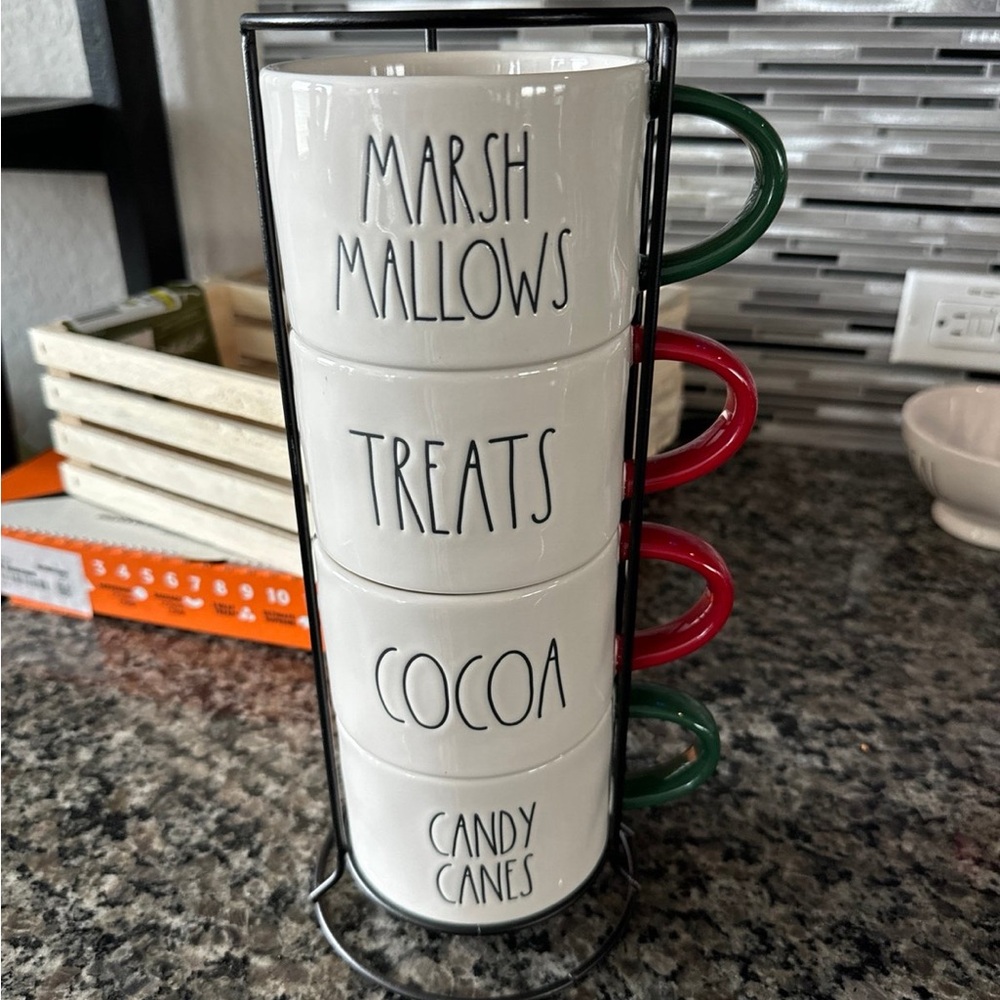 Rae Dunn Christmas mugs